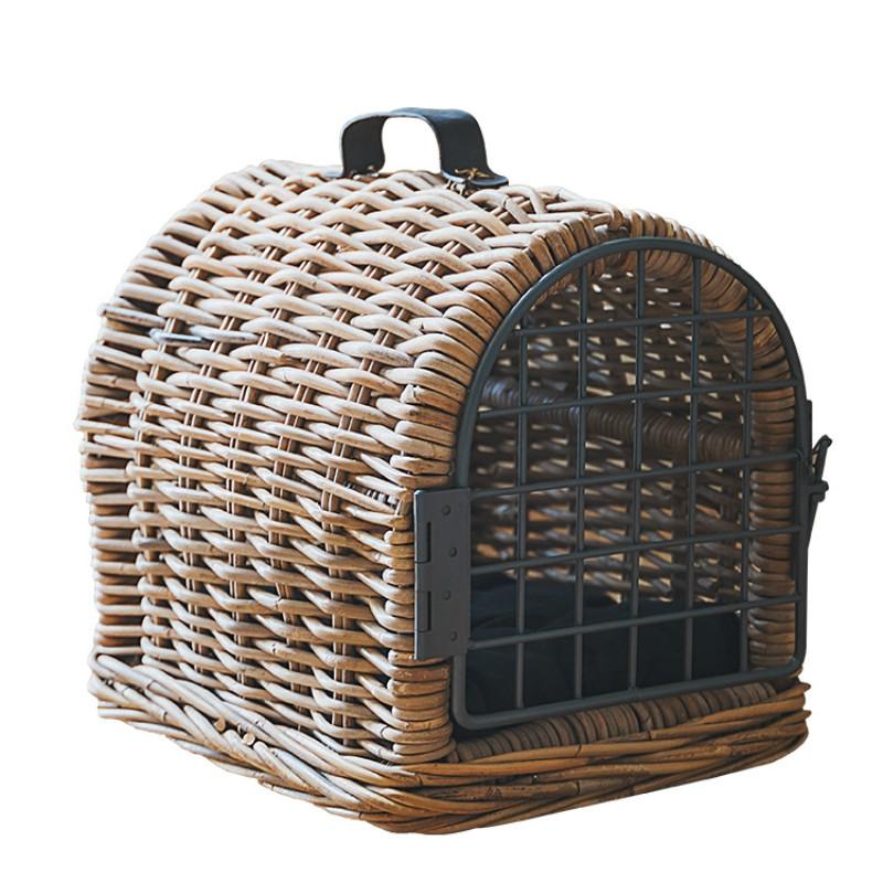 Hand Woven Bamboo Weaving Natural Agate Rattan Handmade Art Pet Nest Retro Portable Four Seasons Rattan Doghouse Cathouse, Small
Hand Woven Bamboo Weaving Natural Agate Rattan Handmade Art Pet Nest Retro Portable Four Seasons Rattan Doghouse Cathouse, Small
