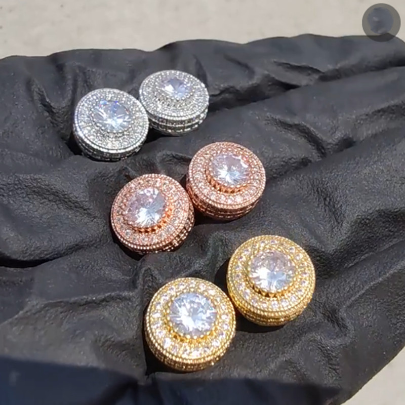 Fashion Earrings Full Crystal Zirconia CZ Stud Earrings Trendy Top Quality Gold Silver Color Men Women Punk Brincos
Fashion Earrings Full Crystal Zirconia CZ Stud Earrings Trendy Top Quality Gold Silver Color Men Women Punk Brincos