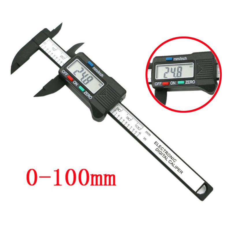 100mm/4inch Lcd Digital Electronic Carbon Fiber Vernier Caliper Gauge Micrometer Measuring Tool Digital Tools Calipers #W3 
100mm/4inch Lcd Digital Electronic Carbon Fiber Vernier Caliper Gauge Micrometer Measuring Tool Digital Tools Calipers #W3