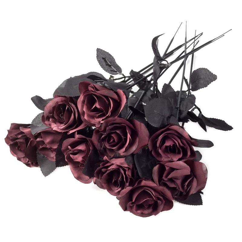 Decorative Flowers & Wreaths 10 Pack Wine Red Artificial Silk Roses Fake Rose Bouquets For Wedding Party Home Decorations
Decorative Flowers & Wreaths 10 Pack Wine Red Artificial Silk Roses Fake Rose Bouquets For Wedding Party Home Decorations