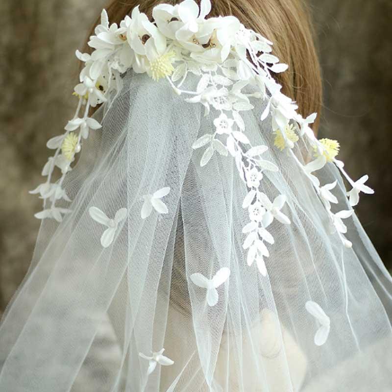 Romantic Wedding Hair Accessories For Noiva Bride Flower Veils mermaid Beach Bridal Veil Bohemian Tiara Crown Women Hair Jewelry
Romantic Wedding Hair Accessories For Noiva Bride Flower Veils mermaid Beach Bridal Veil Bohemian Tiara Crown Women Hair Jewelry