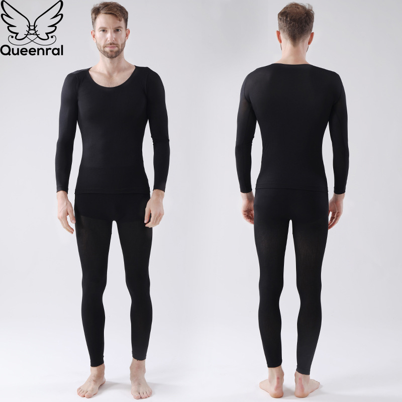 Queenral Long Johns Thermal Underwear For Women/Men Thermo Suit Ultra-thin Winter Clothes Thermo Underwear Sets Female/Male Warm 201027