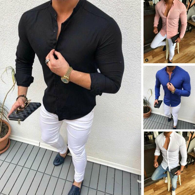 2020 New Fashion Men Luxury Casual Stylish Slim Fit Long Sleeve Casual Solid Shirts Tops New Arrival1, Black
2020 New Fashion Men Luxury Casual Stylish Slim Fit Long Sleeve Casual Solid Shirts Tops New Arrival1, Black
