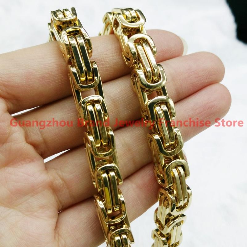 7-40" Choose Charm 316L Stainless Steel 8MM Gold color Bling Cuban Curb Chain Mens Boys Necklace or Bracelet Cool Jewelry
7-40" Choose Charm 316L Stainless Steel 8MM Gold color Bling Cuban Curb Chain Mens Boys Necklace or Bracelet Cool Jewelry