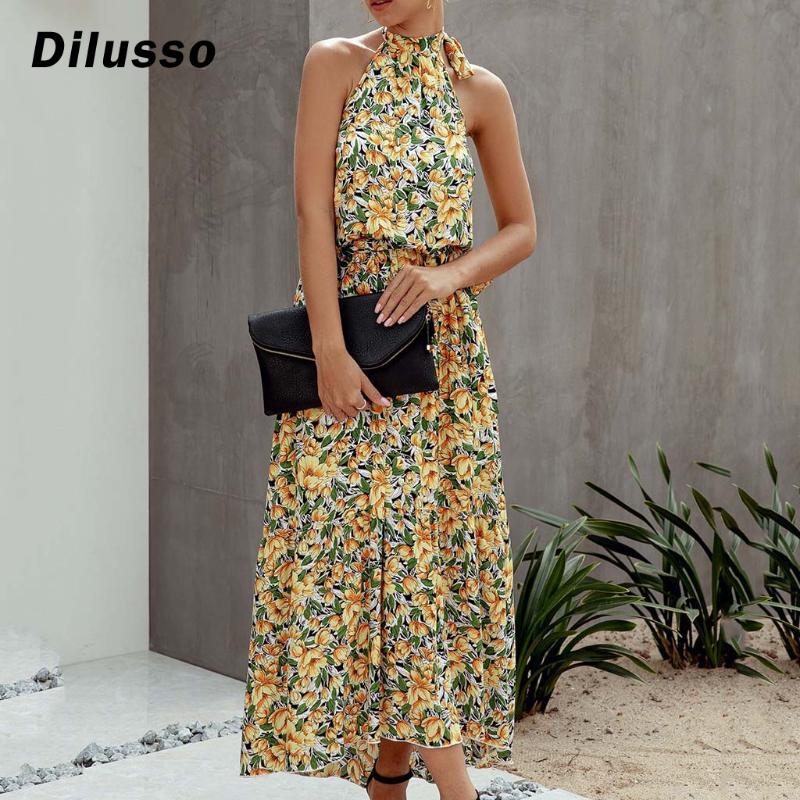 Sleeveless Sexy Club Women Dress Halter Print Floral A-line Dress Ankle-length Backless High Wrist Dress#D3, Red
Sleeveless Sexy Club Women Dress Halter Print Floral A-line Dress Ankle-length Backless High Wrist Dress#D3, Red