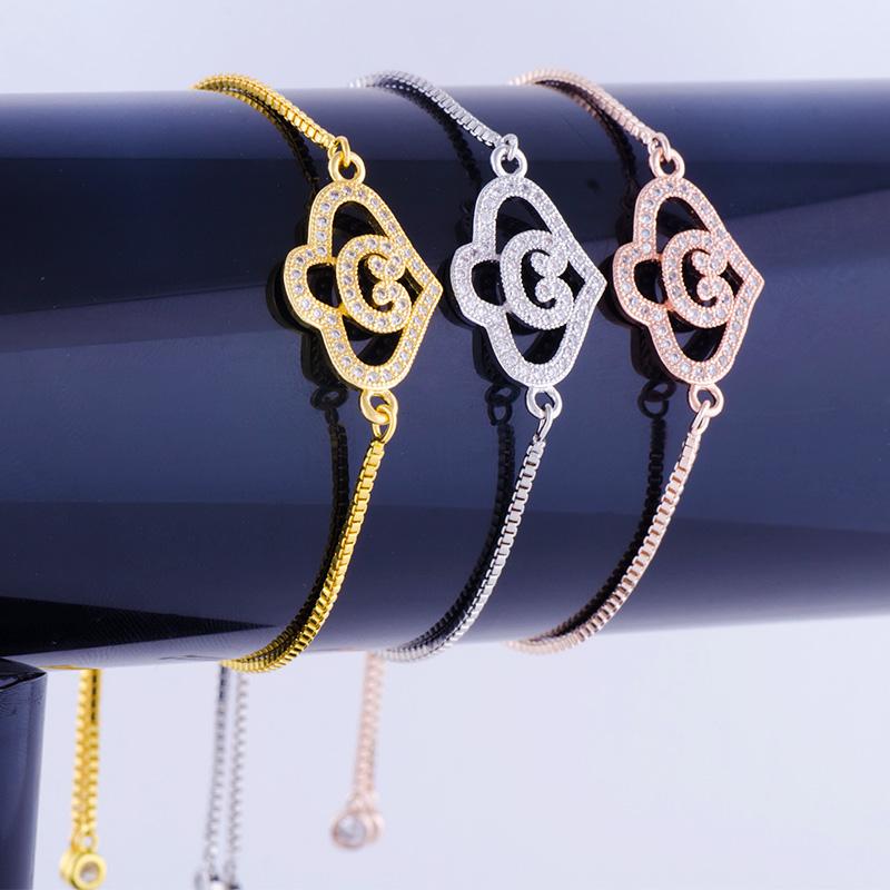 Bijoux Micro Pave Zircon Crystal Heart Bracelet Femme Handmade Copper Square Chain Diy CZ Bead Bracelet For Women Charm Pulsera
Bijoux Micro Pave Zircon Crystal Heart Bracelet Femme Handmade Copper Square Chain Diy CZ Bead Bracelet For Women Charm Pulsera