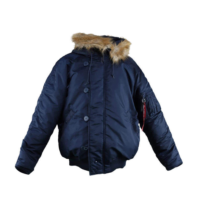 Men's winter short Alaska 4 colors with artificial fur and hood High quality 201127