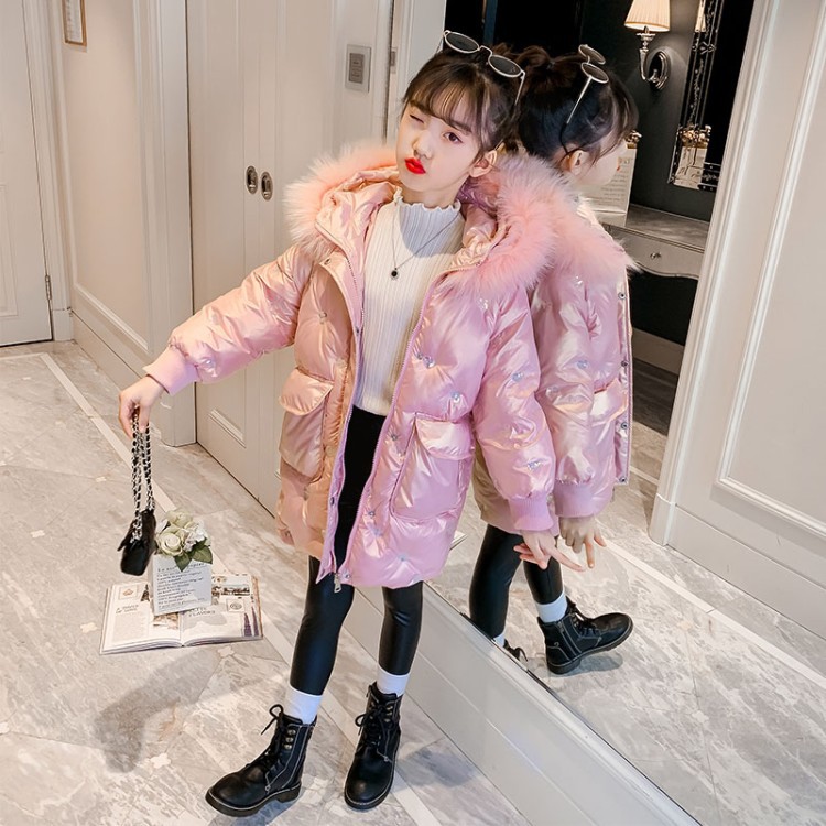 Girls' winter coats 2020 new coats, big children's thickened disposable padded jacket, western style, mid-length down padded jacket, Blue;gray
Girls' winter coats 2020 new coats, big children's thickened disposable padded jacket, western style, mid-length down padded jacket, Blue;gray