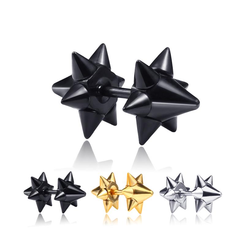 Stud 2 Piece European And American Non-allergic Titanium Steel Screw Earrings Halloween Piercing Spiked
Stud 2 Piece European And American Non-allergic Titanium Steel Screw Earrings Halloween Piercing Spiked