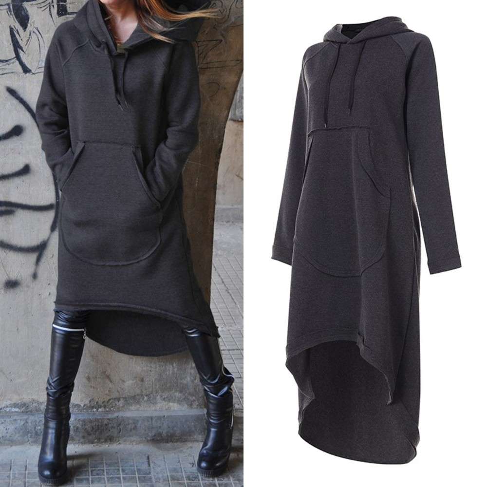 Plus Size Women's Sweatshirts Midi Hoodies Dress 2021 ZANZEA Irregular Vestidos Female Long Sleeve Casual Hooded Pullovers 5XL
Plus Size Women's Sweatshirts Midi Hoodies Dress 2021 ZANZEA Irregular Vestidos Female Long Sleeve Casual Hooded Pullovers 5XL