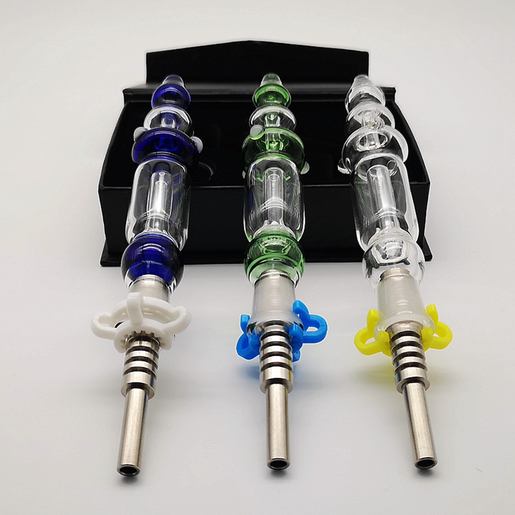 Nector Collectors kit with Titanium Nail plastic clips 10mm 14mm Glass Oil Rigs NC Set NC10
Nector Collectors kit with Titanium Nail plastic clips 10mm 14mm Glass Oil Rigs NC Set NC10