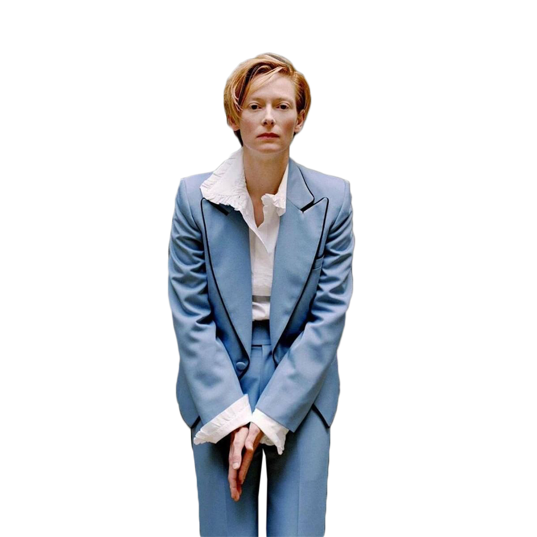 Spring Leisure Blue Women Pants Suits For Wedding Mother of the Bride Suit Ladies Loose Evening Party Tuxedos Formal 2 pieces