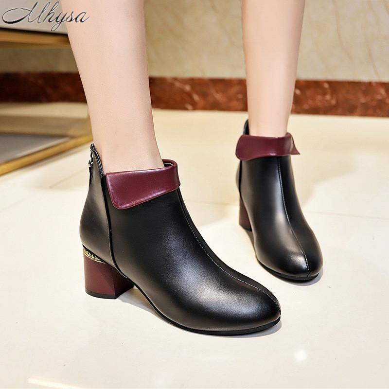 2020 Autumn Winter New Women's Boots Casual Pointed Retro Leather Boots Women Thick Heel Short Fashion D1442, Black
2020 Autumn Winter New Women's Boots Casual Pointed Retro Leather Boots Women Thick Heel Short Fashion D1442, Black