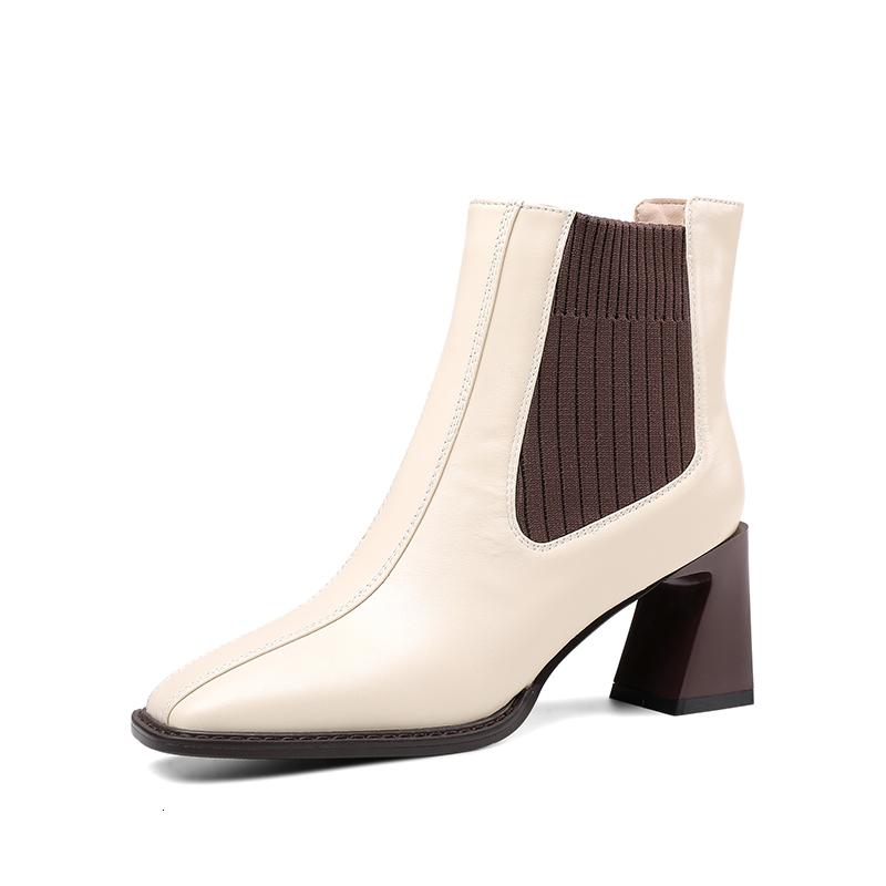 2021 New Genuine Leather Thick High Heels Women's Ankle Boots Elegant Square Toe Ladies Party Casual Shoes Woman Size 41 42 43 9cvb, Black
2021 New Genuine Leather Thick High Heels Women's Ankle Boots Elegant Square Toe Ladies Party Casual Shoes Woman Size 41 42 43 9cvb, Black