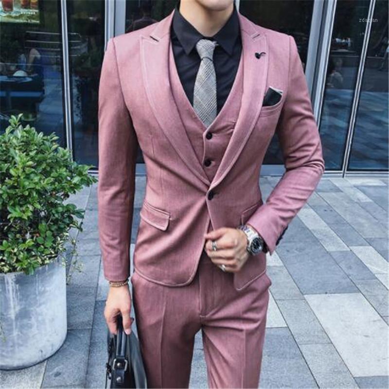Luxury Men Wedding Suit Male Blazers Slim Fit Suits For Men Costume Business Formal Party Pink Classic Black(Jacket+Pant+Vest)1
Luxury Men Wedding Suit Male Blazers Slim Fit Suits For Men Costume Business Formal Party Pink Classic Black(Jacket+Pant+Vest)1