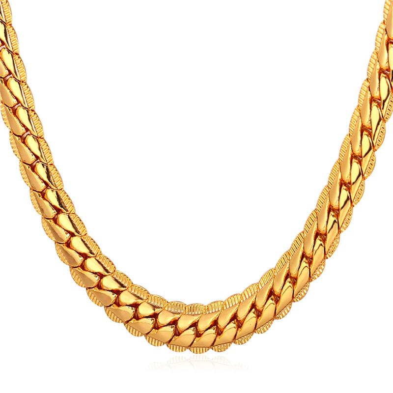 Kpop Gold/Silver Color Men Chain Figaro Necklace For Men Jewelry 6MM Width Chain Jewelry Male Gift N616
Kpop Gold/Silver Color Men Chain Figaro Necklace For Men Jewelry 6MM Width Chain Jewelry Male Gift N616