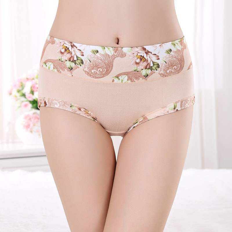 6pcs/lot Underwear Women Panties Sexy Cotton Girls Briefs Printed Intimate Plus Size Underwear Lady Breathable Underpants 201112