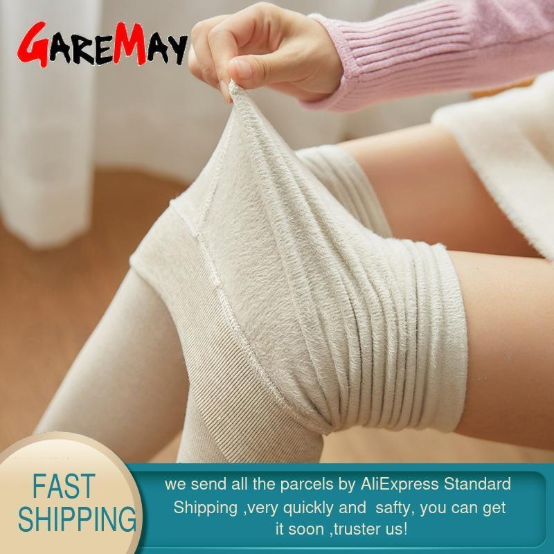 Fashion Leggings Women Winter Warm Flannel Thermal Skinny Thick Slim High Elastic Waist Leggings Pants Velvet Female Large Size 201202