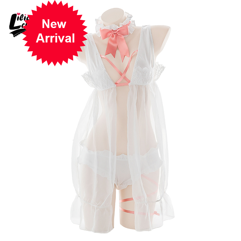 Lilicochan anime cosplay pink lace outfits with ribbon sexy lingerie for women maid temptation beautiful wedding dress, Blake
Lilicochan anime cosplay pink lace outfits with ribbon sexy lingerie for women maid temptation beautiful wedding dress, Blake