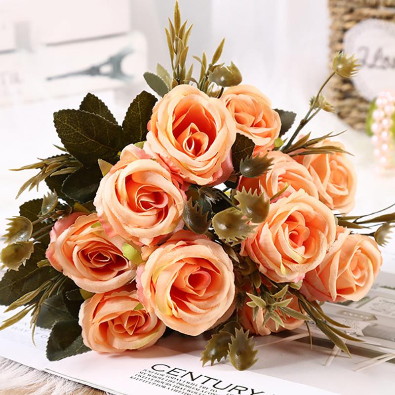 6Pcs/Bunch Orange Silk Rose Flowers 6cm Artificial Flowers Heads 6 Heads Fakes Artificial Flower Bouquet Home Decor
6Pcs/Bunch Orange Silk Rose Flowers 6cm Artificial Flowers Heads 6 Heads Fakes Artificial Flower Bouquet Home Decor