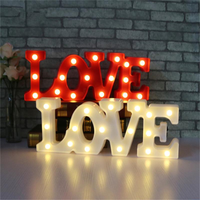 3D Love Luminous LED Letter Night Light Wedding Party Decoration Christmas Home Decor For Mother Valentines Day new Year Gift
3D Love Luminous LED Letter Night Light Wedding Party Decoration Christmas Home Decor For Mother Valentines Day new Year Gift