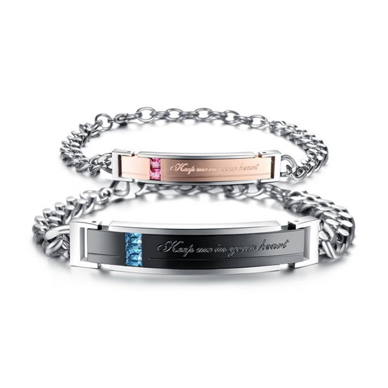 Romantic Pink Crystal Couple Bracelets For Women 2021 New Trendy Stainless Steel Jewelry Pulseras Bijoux Femme Bridesmaid Gift
Romantic Pink Crystal Couple Bracelets For Women 2021 New Trendy Stainless Steel Jewelry Pulseras Bijoux Femme Bridesmaid Gift