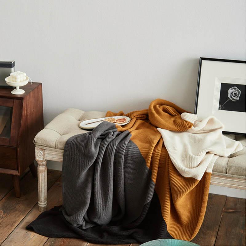 Cotton knitted Creative Color matching blanket thread blanket lunch break lazy Air Conditioning throw sofa towel
Cotton knitted Creative Color matching blanket thread blanket lunch break lazy Air Conditioning throw sofa towel