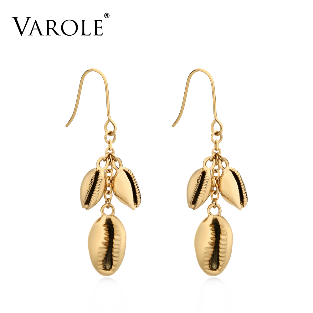 VAROLE Drop Earrings For Wome Nantiallergy Metal Shell Collection Gold Color Earings Brand Fashion Jewelry Oorbellen
VAROLE Drop Earrings For Wome Nantiallergy Metal Shell Collection Gold Color Earings Brand Fashion Jewelry Oorbellen