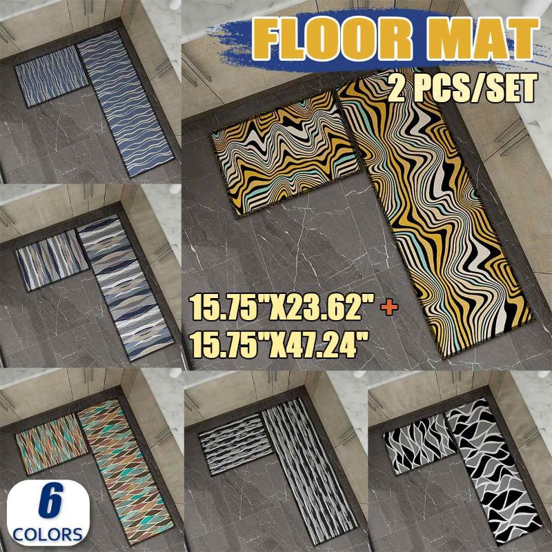 2PCS Kitchen Floor Carpet Floor Mat Modern Geometric Pattern Area Rug Non-Slip Bathroom Absorbent Doormat Pad Mat Doormat
2PCS Kitchen Floor Carpet Floor Mat Modern Geometric Pattern Area Rug Non-Slip Bathroom Absorbent Doormat Pad Mat Doormat