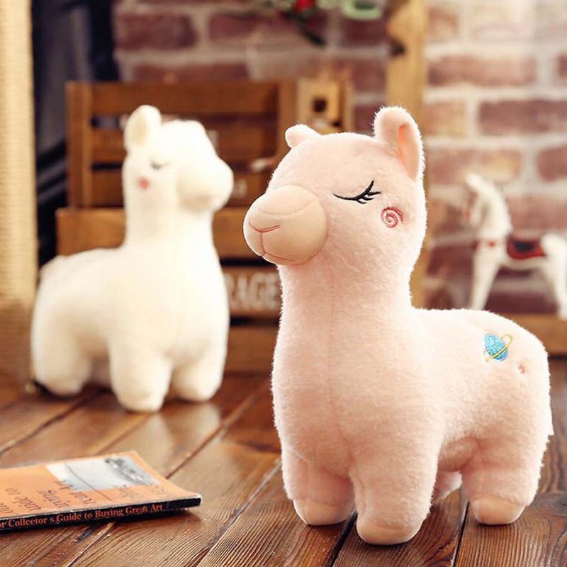 23cm Cute Alpaca Plush Toy Lovely Alpaca Doll Pillow Cushion Animal Stuffed Soft Toy Bed Sofa Home Car Decoration Gifts, Gr