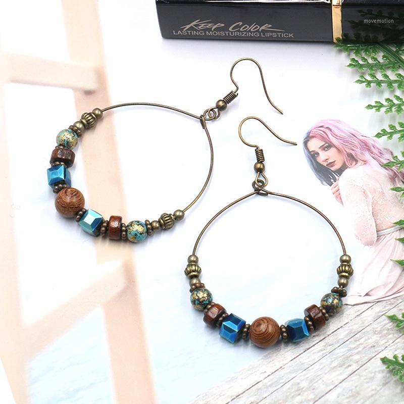 1 Pair Bohemia Crystal Earrings For Women Ethnic Big Circle Round Hollow Earring Vintage Metal Wooden Beads Earrings1
1 Pair Bohemia Crystal Earrings For Women Ethnic Big Circle Round Hollow Earring Vintage Metal Wooden Beads Earrings1