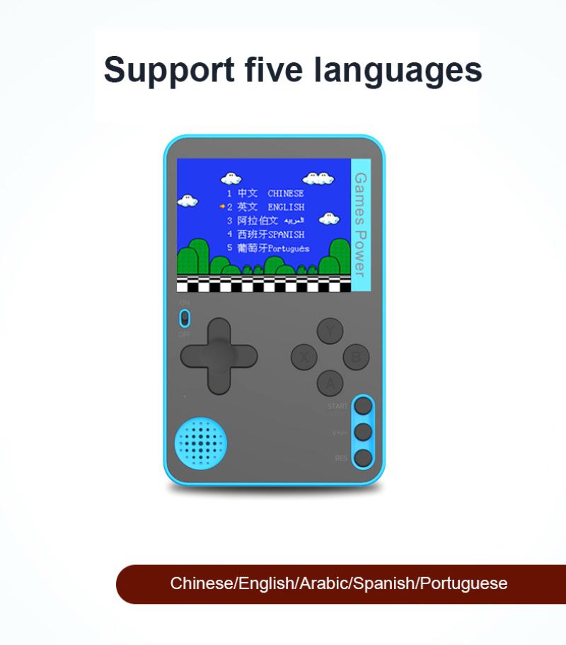 Portable Handheld Game Console Built-in 500 Classic 8 Bit Games Retro 2.4 Inch Screen Children Photos
Portable Handheld Game Console Built-in 500 Classic 8 Bit Games Retro 2.4 Inch Screen Children Photos