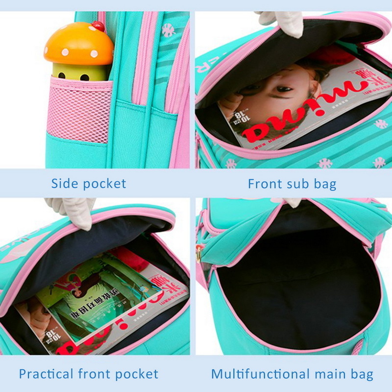 2020 New Bag For School Children School Backpack Girls 3D Animal Flamingo Knapsack Kids Satchel Cute School Bags Mochila Escolar LJ201029