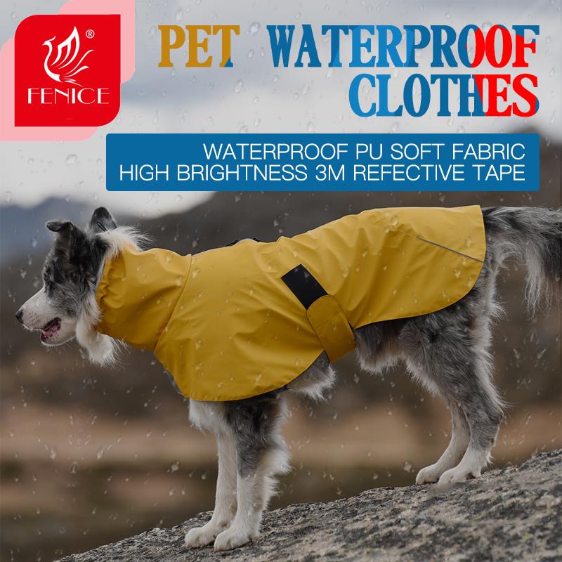Fenice Pet Dog Outdoor Cloth Raincoat 3M Reflective Windproof Stand-up Collar Waterproof PU, Yellow
Fenice Pet Dog Outdoor Cloth Raincoat 3M Reflective Windproof Stand-up Collar Waterproof PU, Yellow
