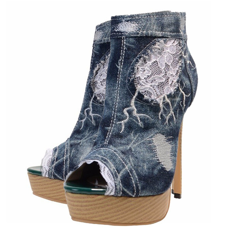 Ankle Denim Big Spring Autumn Mode Leap Peep Toe High Zipper Short Boots Size 34- TL-A0237 5PBA, Cyan
Ankle Denim Big Spring Autumn Mode Leap Peep Toe High Zipper Short Boots Size 34- TL-A0237 5PBA, Cyan