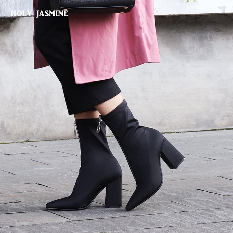 2021 Spring/Autumn New Women Sock Boots Pointed Toe Elastic High Boots Slip On High Heel Ankle Women Pumps Stiletto Botas1, Black
2021 Spring/Autumn New Women Sock Boots Pointed Toe Elastic High Boots Slip On High Heel Ankle Women Pumps Stiletto Botas1, Black