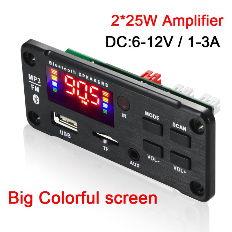 DC 5V 18V 50W MP3 Decoder Board Bluetooth V5.0 Car MP3 Player USB Recording Module FM AUX Radio For Speaker Handsfree
DC 5V 18V 50W MP3 Decoder Board Bluetooth V5.0 Car MP3 Player USB Recording Module FM AUX Radio For Speaker Handsfree