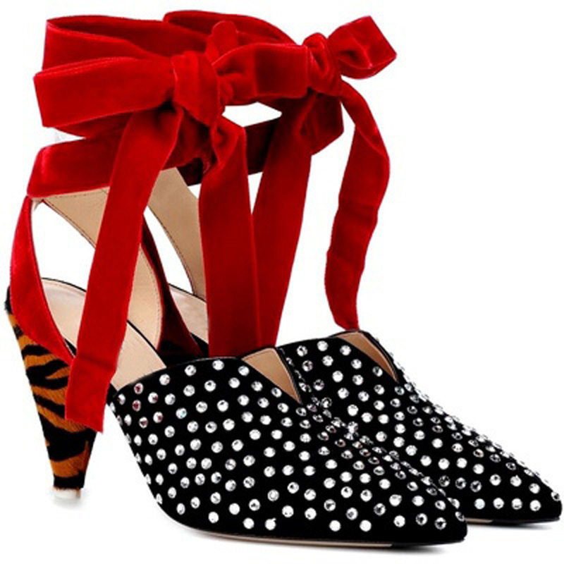 Style Roman Leaps Metal Rivets Gladiative Female Zebra Striped Rents to High Leap Sandals of Red Velvet Bottle Qbij, As pic
Style Roman Leaps Metal Rivets Gladiative Female Zebra Striped Rents to High Leap Sandals of Red Velvet Bottle Qbij, As pic