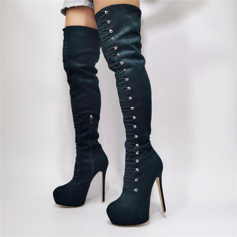 Real photo Thigh High Boots For Tall Women Utral High Heels Shoes Nightclub Party Platform Boots Over The Knee Stretch Winter, As picture
Real photo Thigh High Boots For Tall Women Utral High Heels Shoes Nightclub Party Platform Boots Over The Knee Stretch Winter, As picture