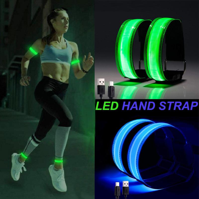 Arm Strap Night Cycling Runners Walkers Running Light Rechargeable LED Hand strap 2PC+1PC USB Line Jan 2nd, Green
Arm Strap Night Cycling Runners Walkers Running Light Rechargeable LED Hand strap 2PC+1PC USB Line Jan 2nd, Green