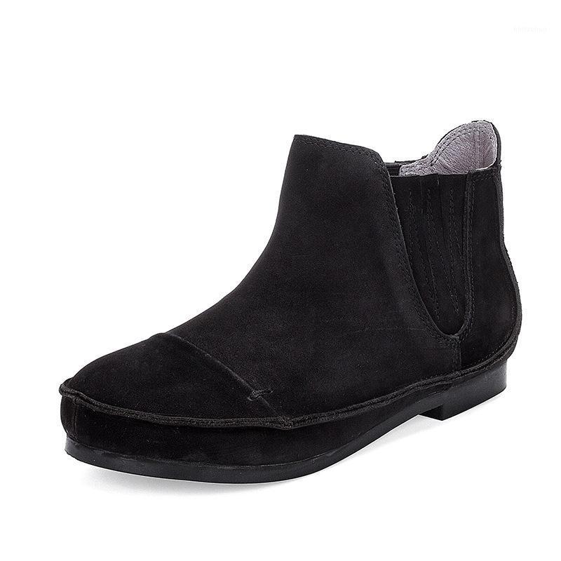 6066-19 Handmade Literature and Art Head Cowhide Leather Shoe Soft Bottom Round Headed Women's Shoes Leisure Single Bare Boots1, Black
6066-19 Handmade Literature and Art Head Cowhide Leather Shoe Soft Bottom Round Headed Women's Shoes Leisure Single Bare Boots1, Black