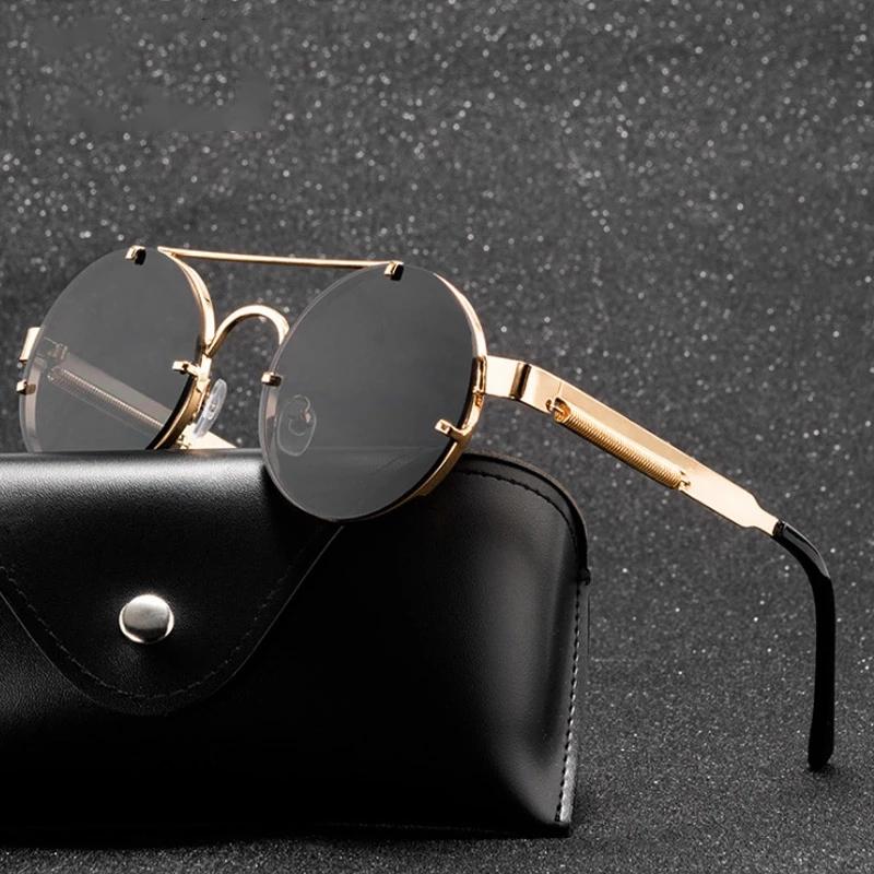 Sunglasses Steampunk Men Round Sun Glasses Women Classic Retro Outdoor Driving Metal Shades Eyewear UV400
Sunglasses Steampunk Men Round Sun Glasses Women Classic Retro Outdoor Driving Metal Shades Eyewear UV400