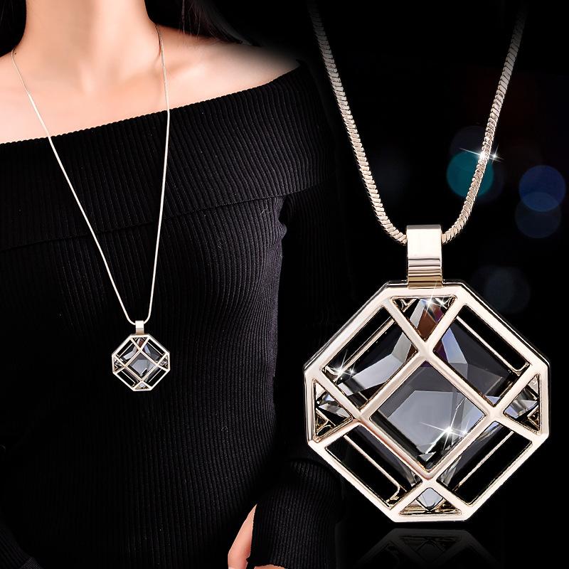 2020 New Openwork Geometric Long Necklace for Women Crystal Bijoux Fashion Accessories Cut Gift
2020 New Openwork Geometric Long Necklace for Women Crystal Bijoux Fashion Accessories Cut Gift