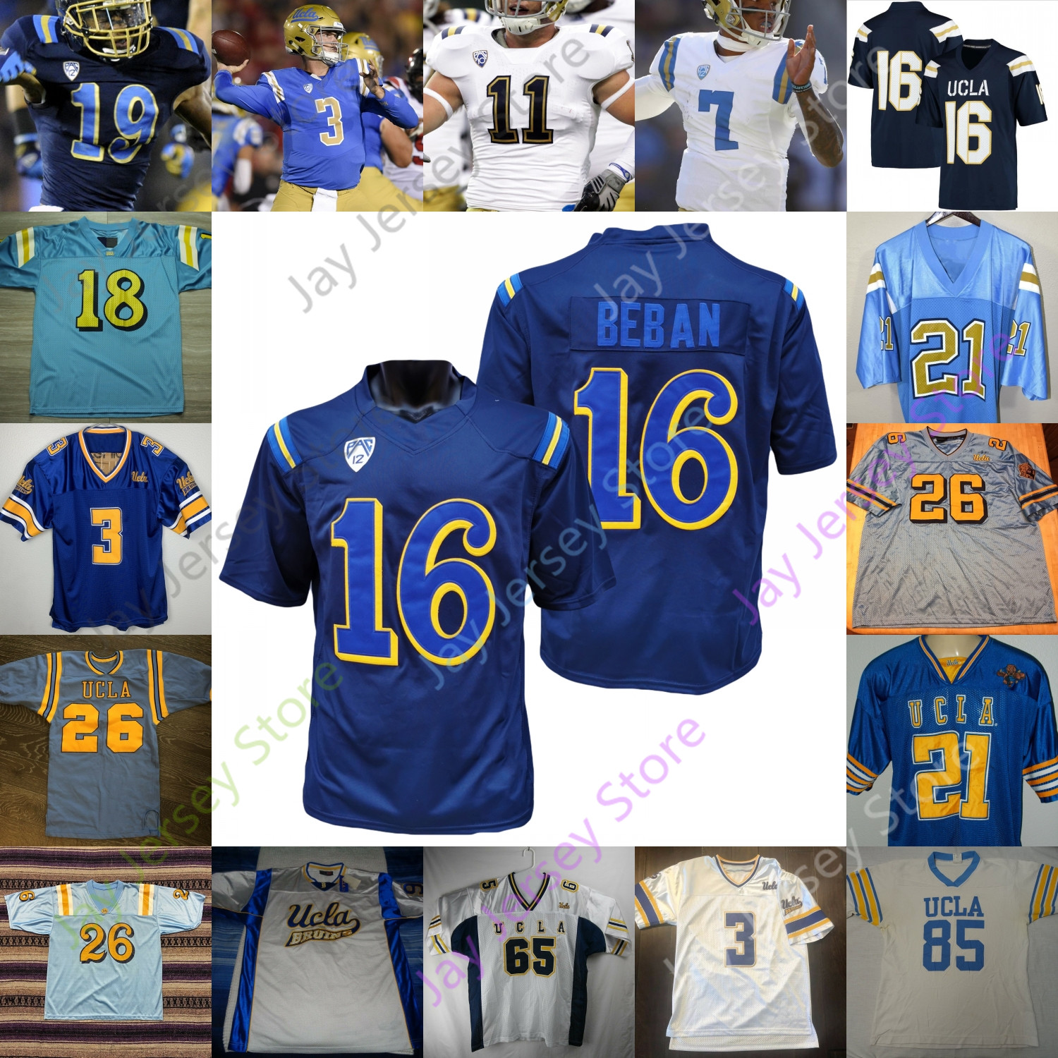UCLA Bruins Football Jersey NCAA College Greg Dulcich Krys Barnes Josh Woods Wilton Speight Wilson Howard Lucier-South Toailoa Odighizuwa, Navy i
UCLA Bruins Football Jersey NCAA College Greg Dulcich Krys Barnes Josh Woods Wilton Speight Wilson Howard Lucier-South Toailoa Odighizuwa, Navy i