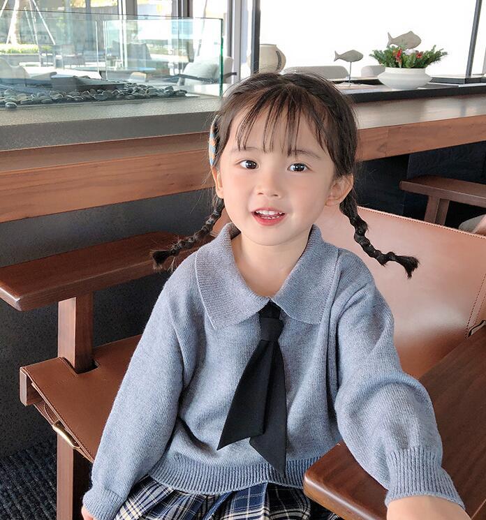 2021 new girls knitted sweater cotton spring fashion girls pullover sweaters 2-7 years YL372, Gray
2021 new girls knitted sweater cotton spring fashion girls pullover sweaters 2-7 years YL372, Gray