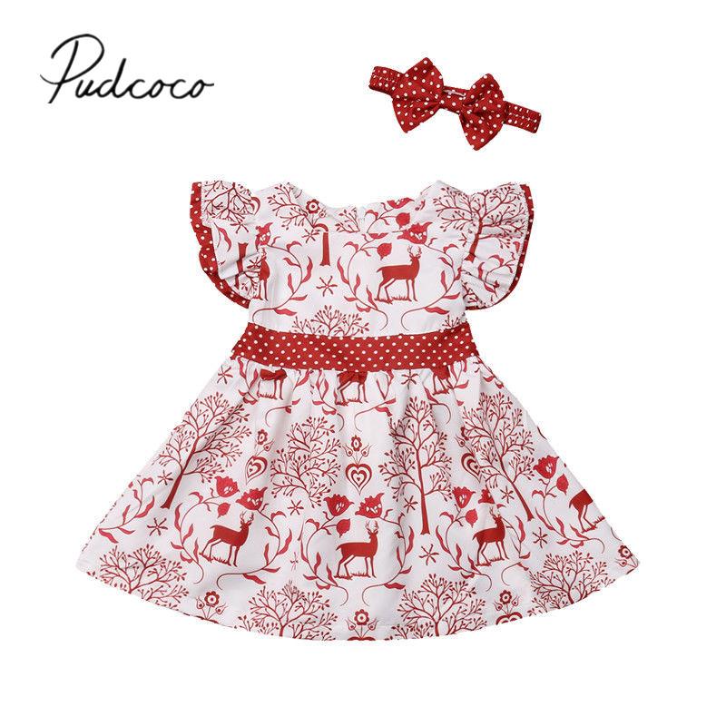 Girl's Dresses 2021 Brand Christmas Toddler Kids Baby Girls Santa Deers Dress Headband Petal Sleeve Bowknot Knee-Length A-Line 0-3Y, Red;yellow
Girl's Dresses 2021 Brand Christmas Toddler Kids Baby Girls Santa Deers Dress Headband Petal Sleeve Bowknot Knee-Length A-Line 0-3Y, Red;yellow