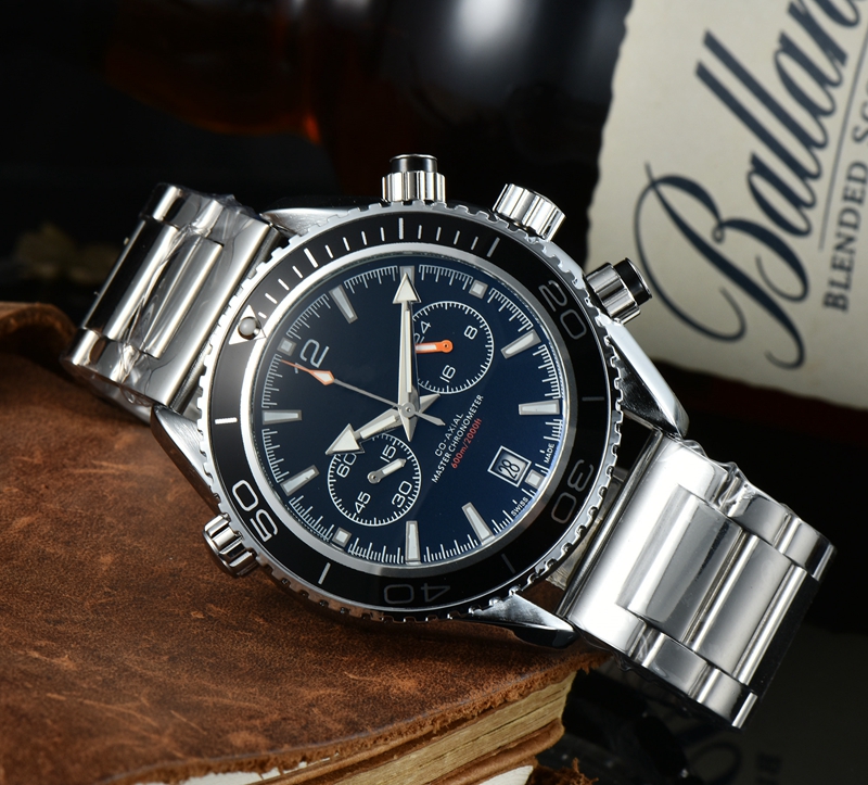2023 New style Five stitches luxury mens watches All dial work Quartz Watch high quality Top luxury Brand chronograph clock Steel belt men fashion accessories gifts