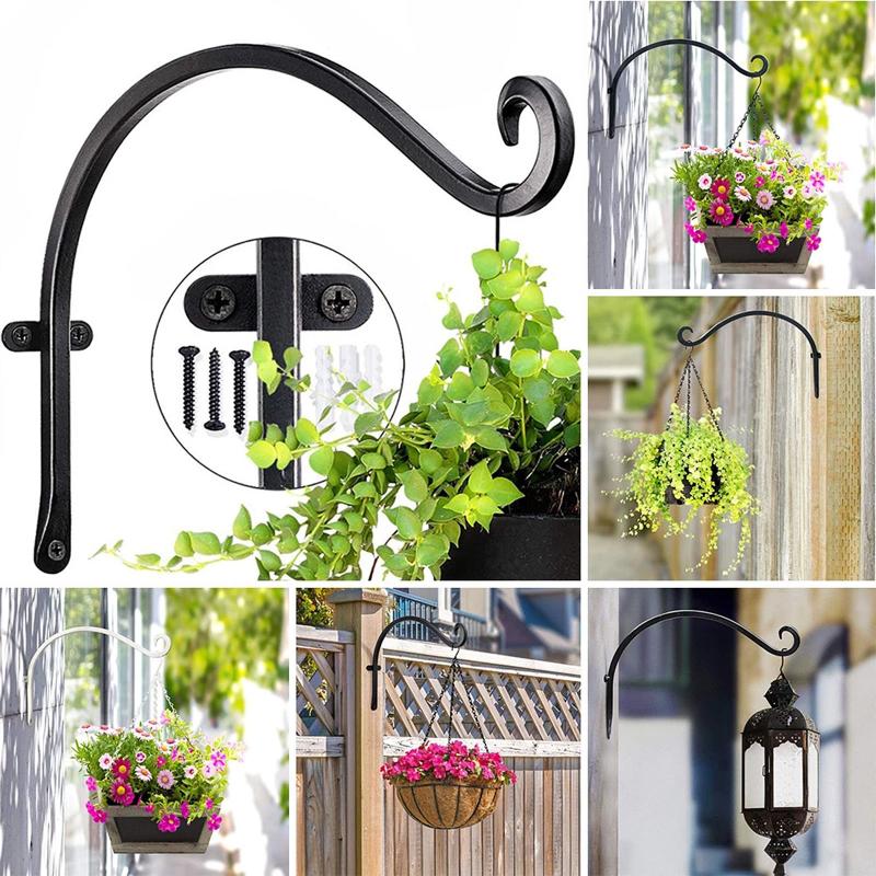 Home Garden Flower Plant Pot Basket Hook Bending Durable Iron Flowerpot Plant Hanger Hook Hanging Bracket
Home Garden Flower Plant Pot Basket Hook Bending Durable Iron Flowerpot Plant Hanger Hook Hanging Bracket