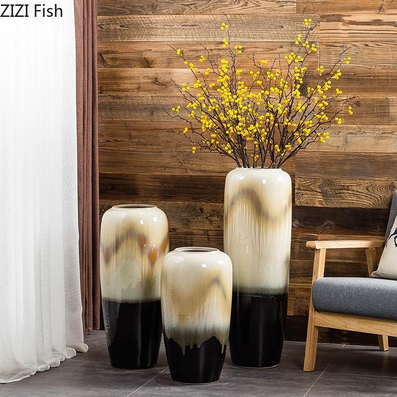 Vintage Home Decor Classic Ceramics Vases Floor Vase Living Room Flower Insert Gradient Glaze Porcelain Crafts Study Furnishings
Vintage Home Decor Classic Ceramics Vases Floor Vase Living Room Flower Insert Gradient Glaze Porcelain Crafts Study Furnishings