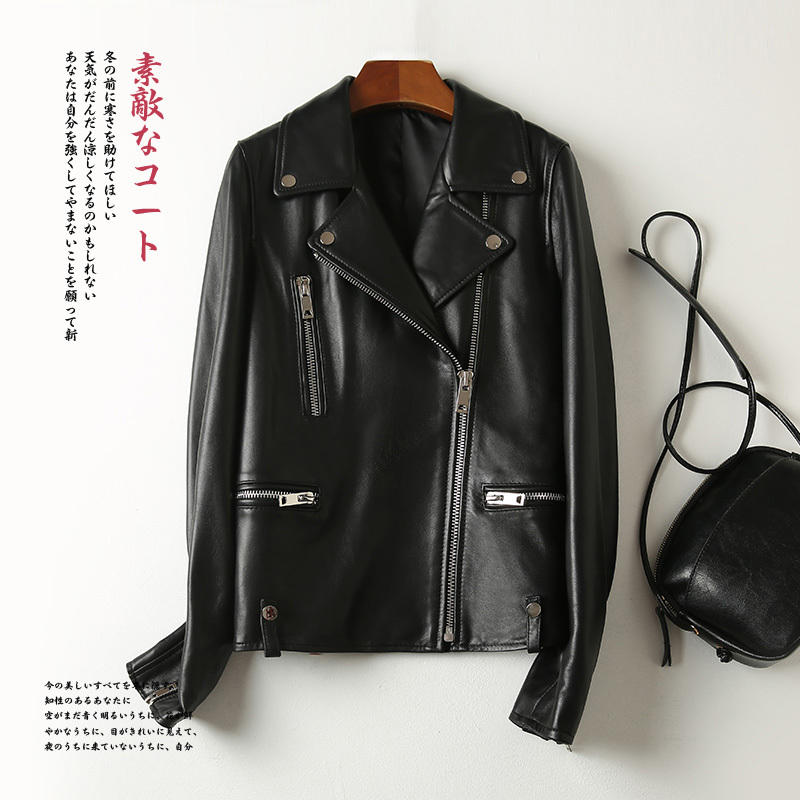 Nerazzurri Short yellow black blue leather biker jacket women long sleeve zipper Plus size autumn faux leather jackets for women 201226